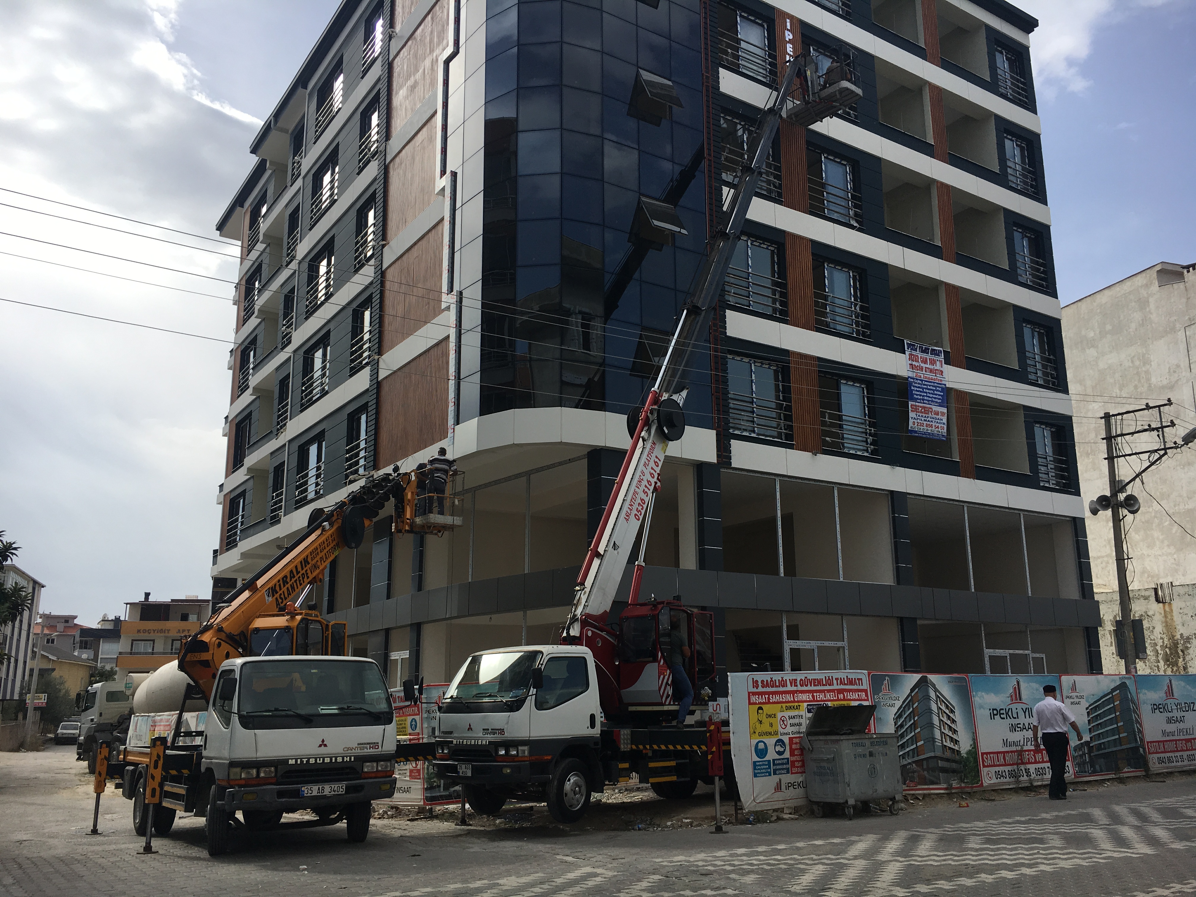 Vinç ile çatı işleri